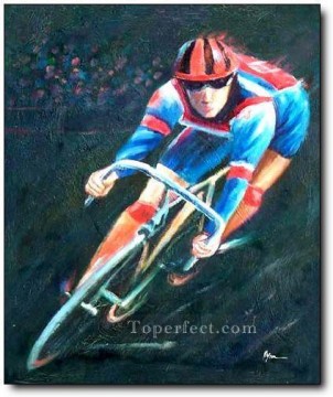 yxr0044 印象派スポーツ自転車 Oil Paintings